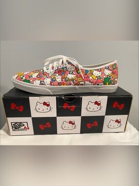 Vans Pink Hello Kitty Patterned Low-Top Sneakers